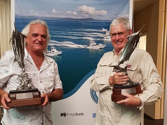 Port Douglas Marlin Challenge winners holding their trophies