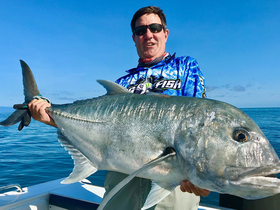 Giant trevally caught off Port Douglas