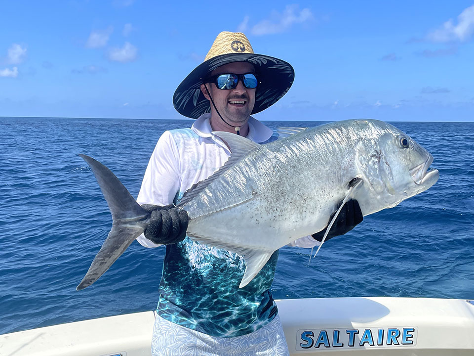 Giant trevally caught off Port Douglas Queensland