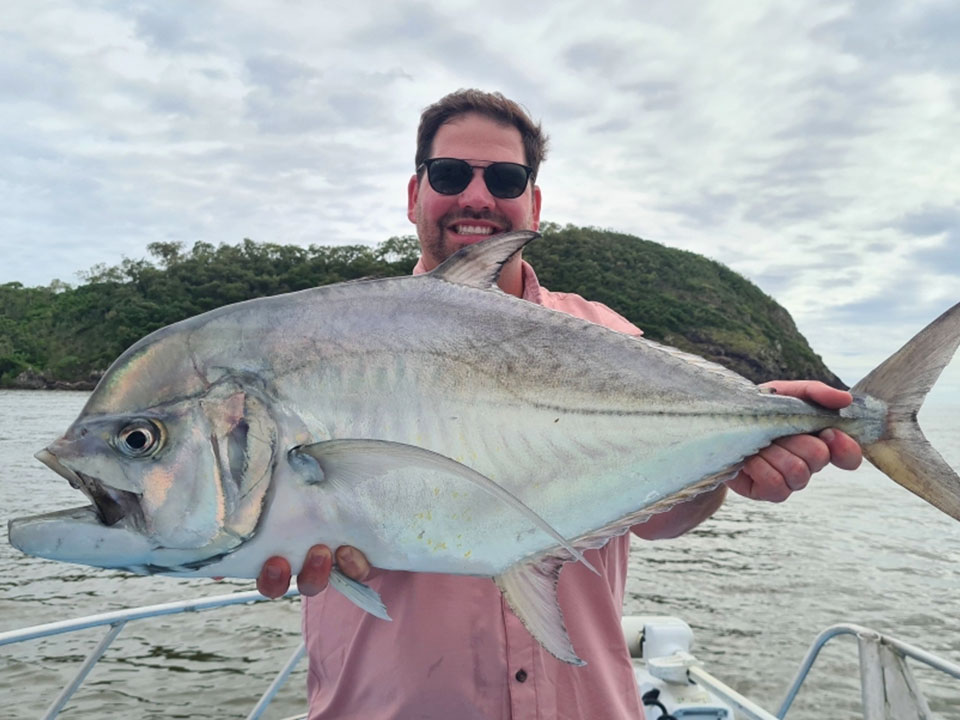Giant trevally caught off the Daintree River